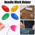 TOOVREN Needle Threader for Hand Sewing 12 Pcs Plastic Wire Hook Simple Threader for Needles Small Eye Needle Threader for Sewing Machine Needle T...